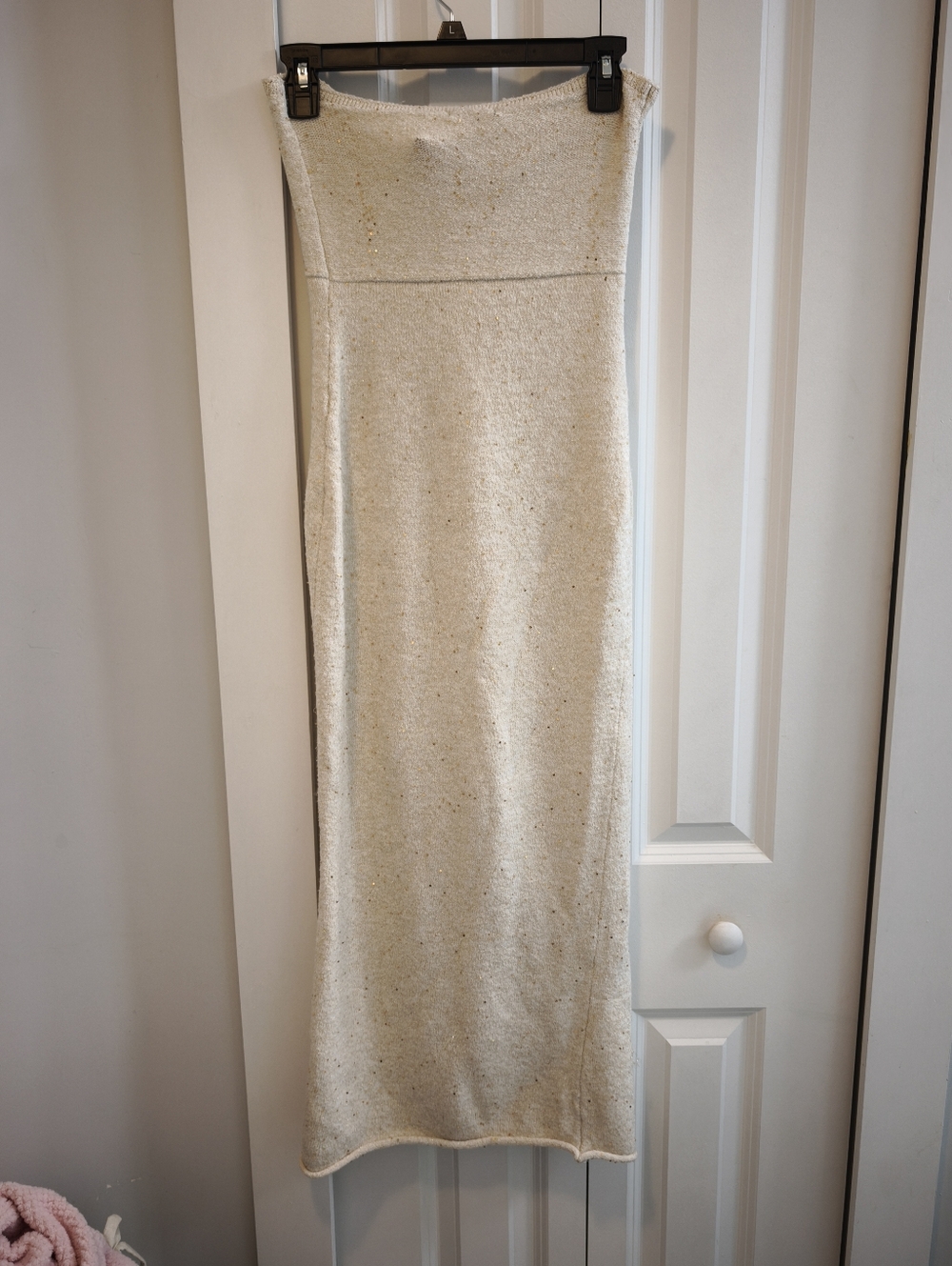 NWT Strapless Beige Dress - Picture 9 of 9